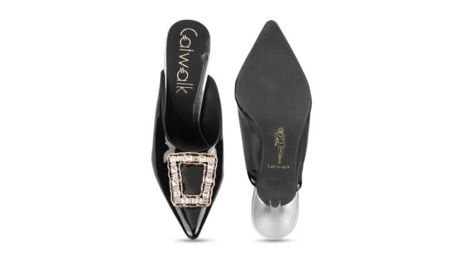 Catwalk Colourblocked Suede Stiletto Pumps