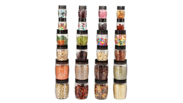 Cello Clario Kitchen Multipurpose Storage Container, Set of 24