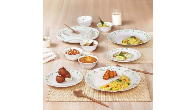 Cello Opalware Dazzle Tropical Lagoon Dinner Set - 18 Pcs