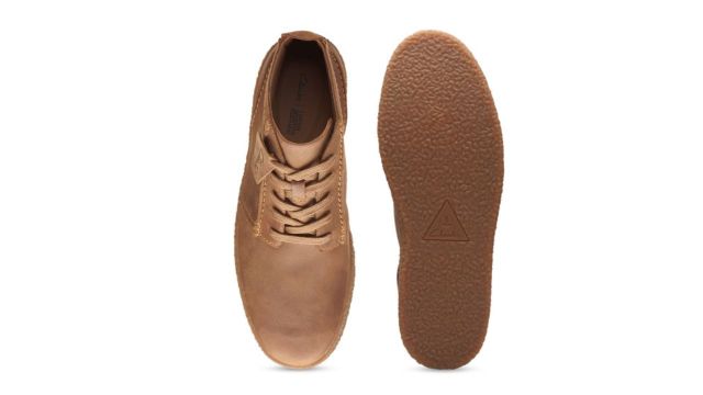 Clarks Men Mid Top Leather Regular Boots