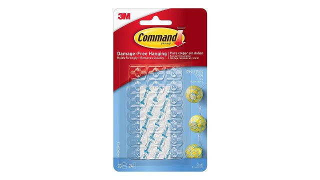 Command Decorating Clips, Clear, 55-Clip