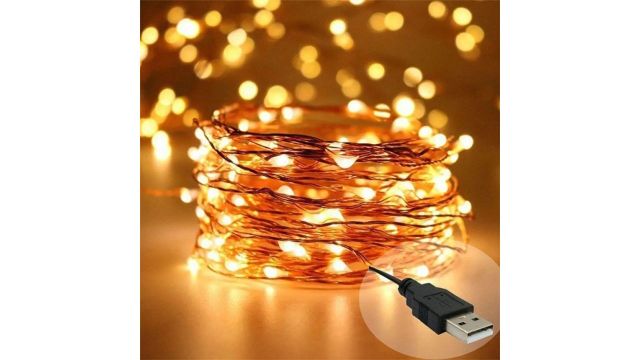 Copper String LED light USB Operated Decorative Lights