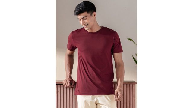 DAMENSCH Ultralight Basic Crew Cotton Lounge T‑shirt