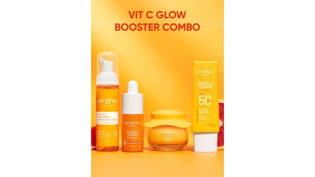 DOT & KEY Vitamin C+E Super Bright Moisturizer + Face Wash + Face Serum + SPF 50 Sunscreen
