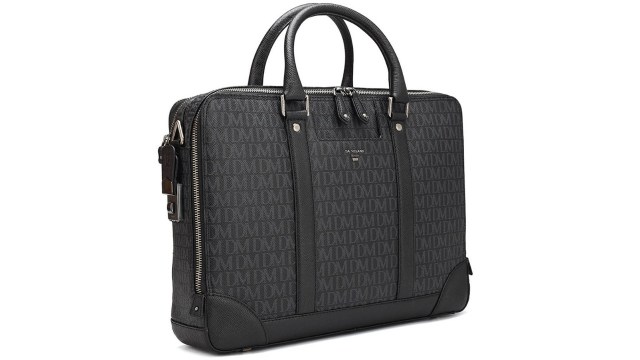 Da MilanoUnisex Textured Leather Laptop Bag