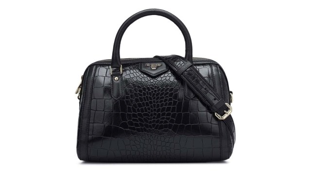 Da MilanoWomen Textured Structured Leather Handheld Bag