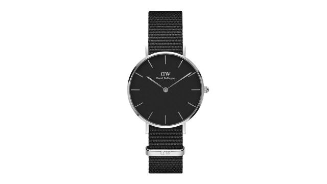 Daniel Wellington Petite Cornwall 32mm Black Silver Women Watch DW00100216