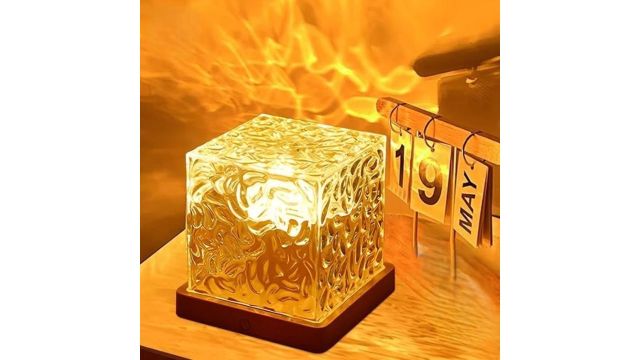 Desidiya Acrylic Romantic Ocean Wave Night Light Projector Lamp