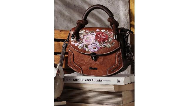 Exotic Floral Swagger Sling Bag