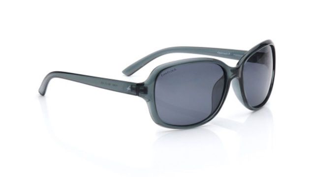Fastrack Women Gunmetal-Toned Cateye Sunglass with Polarised Lens