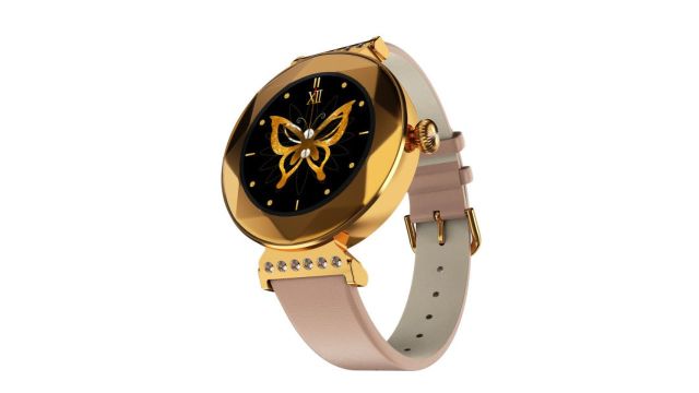 Fire-Boltt Emerald Gemstone-Studded Smartwatch With 1.09 HD Display & Wireless charging