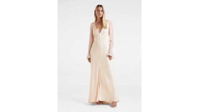 Forever New V-Neck Button Down Maxi Dress