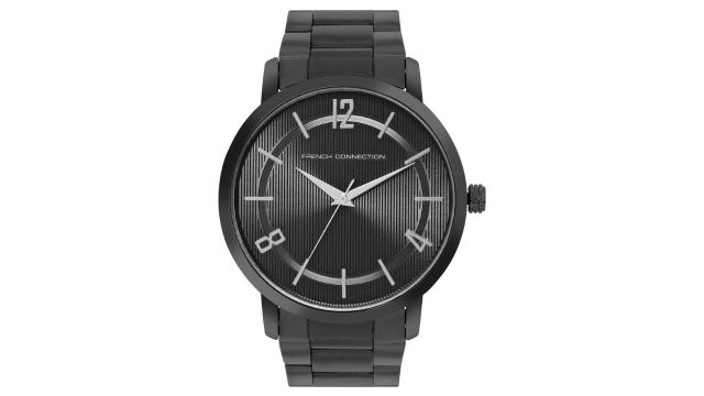 French ConnectionMen Dial & Stainless Steel Bracelet Style Straps Analogue Watch FCN052B