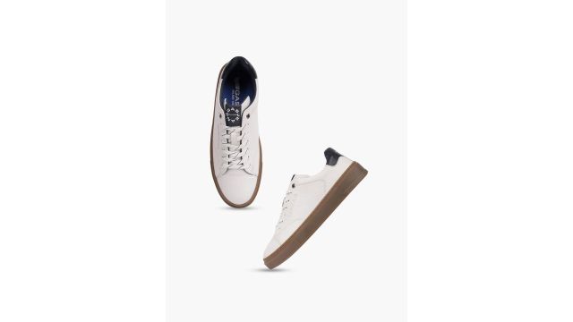 GAS Men Leather Sneakers (White)