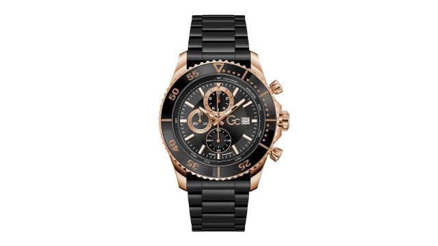 GC GUESS COLLECTION SpeedRacer Black Round Dial Men Watch
