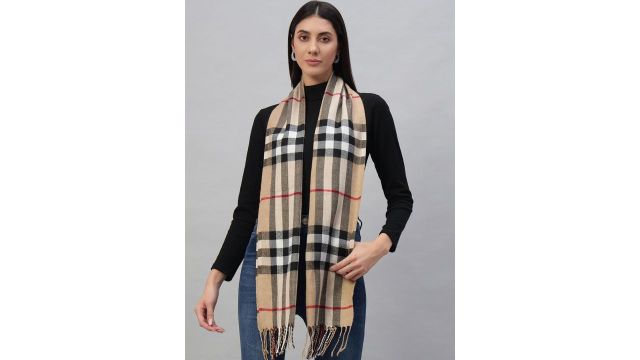 HANDICRAFT PALACE Women Checked Reversible Scarf