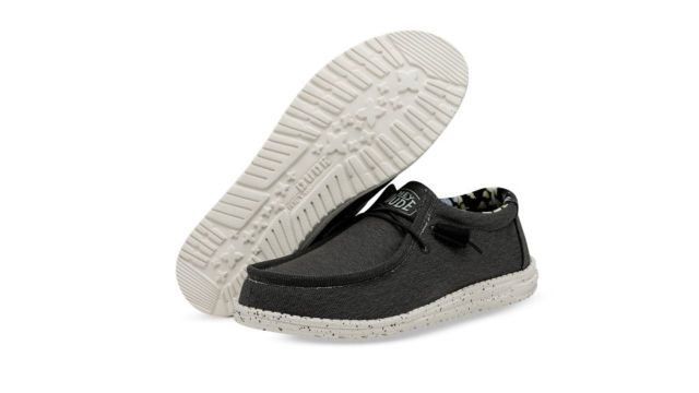 HEYDUDE Men Wally Stretch Canvas Slip-on Stretch-Lace Loafers