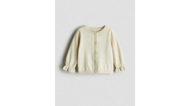 H&M Girls Cotton Cardigan (Beige)