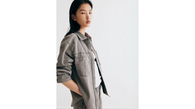 H&M Women Loose‑Fit Denim Shirt
