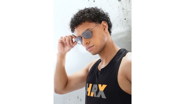 HRX by Hrithik Roshan Unisex Aviator Sunglasses (Blue)