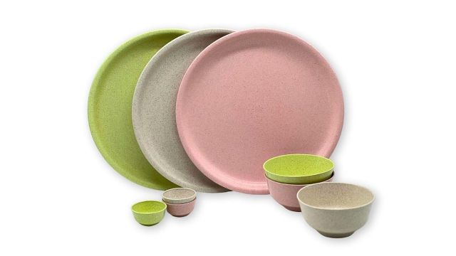 Happy Cove Solid Husk Eco Friendly 10 inch Dinner Plates