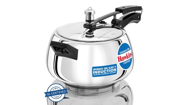 Hawkins Contura 5 L Inner Lid Pressure Cooker (Stainless Steel)