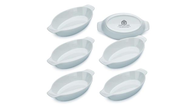 Heartland Home Porcelain Mini Casserole Dish Oval (6pc Set)