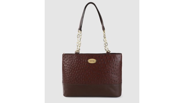 HidesignBrown Textured Leather Shoulder Bag