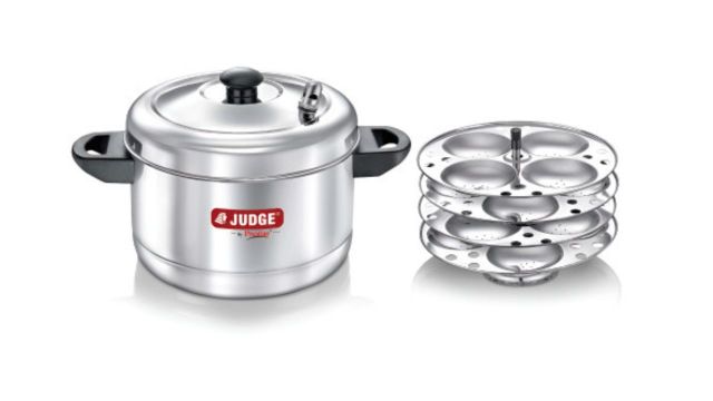 JUDGE By Prestige Stainless Steel Idli Cooker with 4 Plates