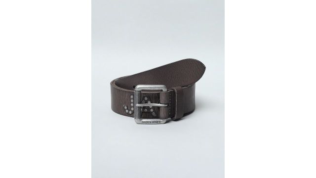 Jack & Jones Men Textured Leather Belt