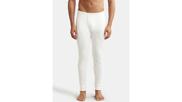 Jockey THERMALS Men White Thermal Pants 2420