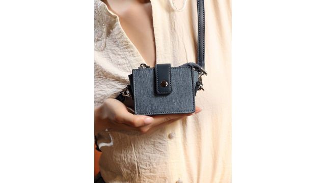 Kazo Denim Structured Sling Bag (Blue)