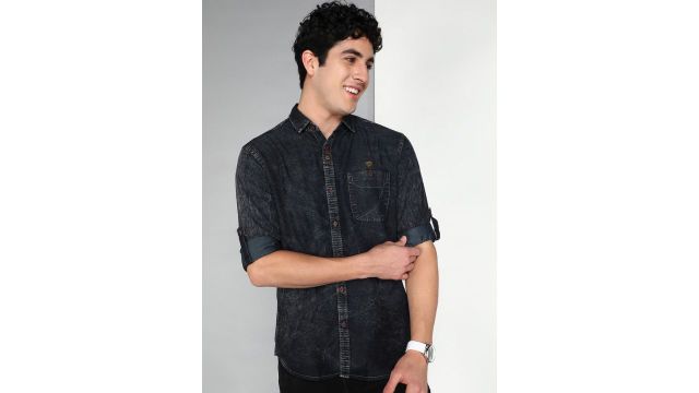 Kuons AvenueSmart Slim Fit Denim Shackets