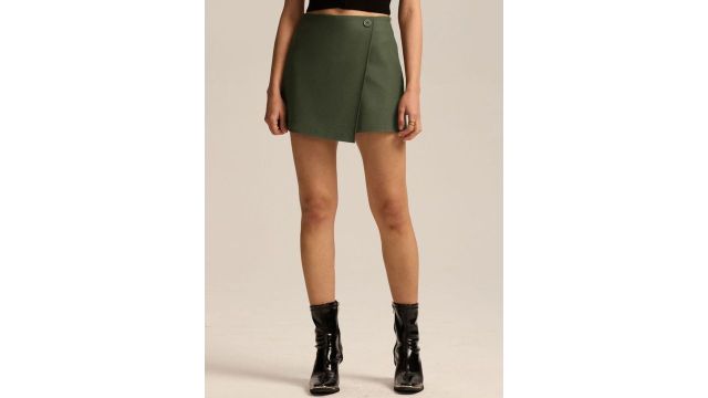 LULU & SKY High‑Rise Skorts (Green, Mini)
