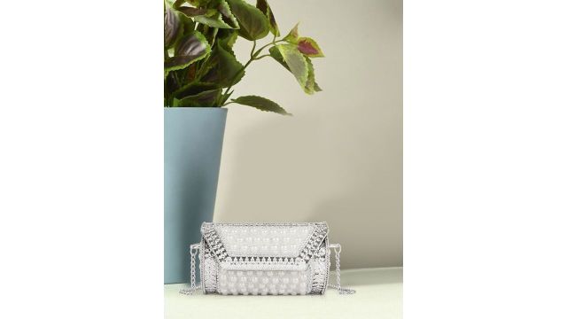 Lancer Stylish Embellished Box Clutch