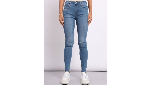 Lee Women Blue Skinny Fit High-Rise Clean Look Stretchable Jeans