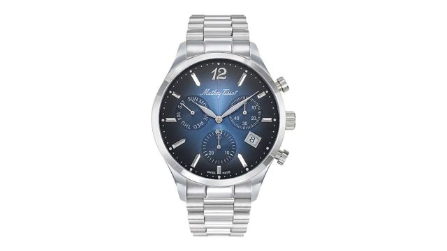 Mathey-Tissot Swiss Made Blue Dial Chronograph Watch
