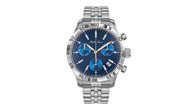 Mathey-Tissot Swiss Made Men Type 22 Chronograph Blue Dial Watch H1822CHABU