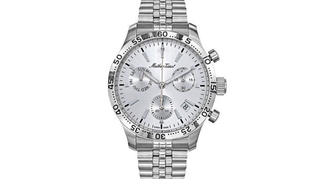 Mathey-Tissot Swiss Made Men Type 22 Chronograph Silver Dial Watch