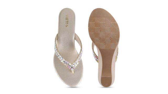 Metro Embellished Ethnic Wedges