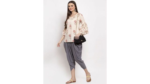 Miaz Lifestyle Women Loose Fit Mid‑Rise Dhoti Salwar Pants