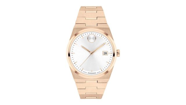Movado Bold Quest Swiss Qtz Women White Round Dial Watch - 3601188