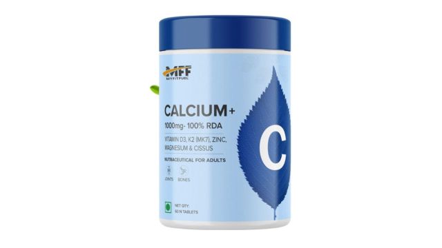 MyFitFuel Calcium 1000 mg with Vitamin D3 & K2 – 60 Tablets