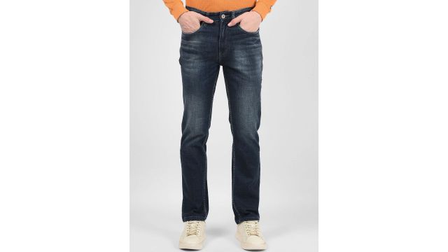 Numero Uno Men Straight Fit Light Fade Stretchable Jeans