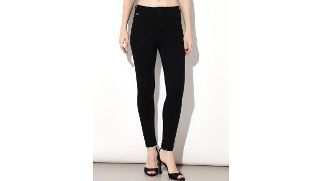 ONLY Women Skinny Fit Mid-Rise Light Fade Stretchable Jeans