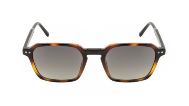 OPIUM Men Rectangle Sunglasses (Brown/Green)
