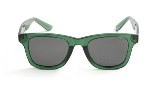 OPIUM Unisex Wayfarer Sunglasses (Green/Grey)
