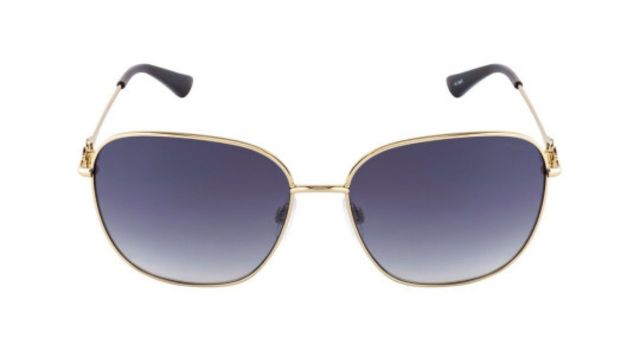 OPIUM Women Oval Sunglasses (Gold/Blue)