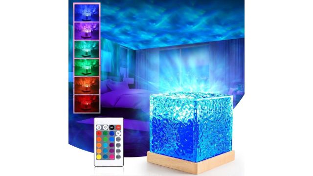 One94Store acrylic Romantic Ocean Wave Night Light Projector Lamp