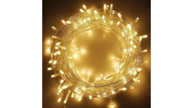PESCA 40 LEDs 11 m Yellow Steady String Rice Lights (Pack of 5)